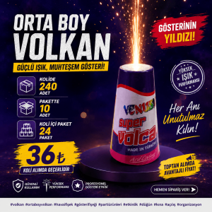 Orta Boy Volkan 10 Adet Fiyatı