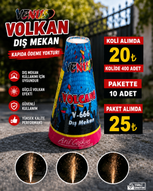 Dış Mekan Volkan Paket Fiyatı - Renkli volkan ürünleri